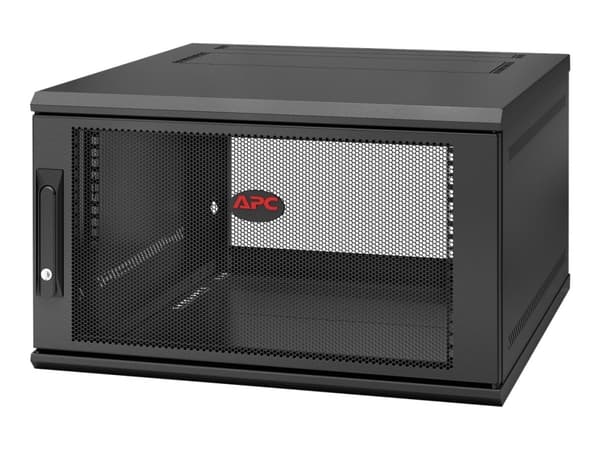 APC NetShelter WX AR106SH6 - Skåp - väggmontering - svart - 6U - 19"