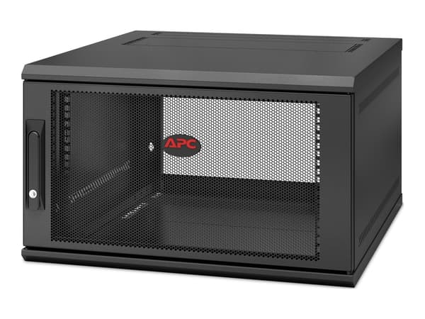 APC NetShelter WX AR106SH6 - Skåp - väggmontering - svart - 6U - 19"
