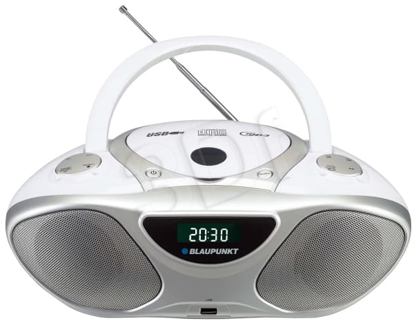 Blaupunkt BB14WH, 1,55 kg, Hopea, Valkoinen, CD-tallennin