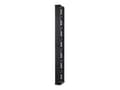 Miniatyrbilde 2 av 5: APC Cable Management - Rack-kabelføringssett - svart - for P/N: NBWL0355A, SMC15002U-BR, SMT3000I2U-BR, SMX2000LVNCUS, SMX3000HV-BR, SMX3000LV2U-BR