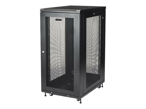 StarTech.com RK2433BKM hylle 24U Frittstående hylle Sort