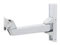 Miniatyrbild 1 av 5: Ergotron StyleView Sit-Stand Combo Extender - Monteringskomponent (förlängningsarm, väggspårmontering, armskydd) - aluminium, kvalitetsplast - vit