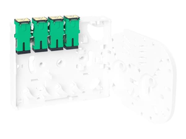DIGITUS DN-931094 - Spleiseboks for fiberoptikk - veggmonterbar, DIN-skinnemonterbar - SC/APC x 4