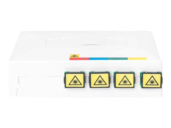 DIGITUS DN-931094 - Spleiseboks for fiberoptikk - veggmonterbar, DIN-skinnemonterbar - SC/APC x 4