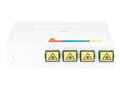 Miniatyrbilde 1 av 5: DIGITUS DN-931094 - Spleiseboks for fiberoptikk - veggmonterbar, DIN-skinnemonterbar - SC/APC x 4