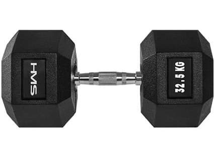 HMS hantel Hex Pro gummerad 1 x 32,5 kg
