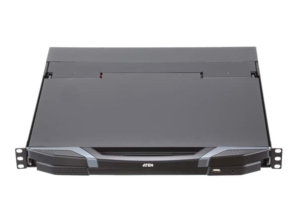 ATEN CL3800 - KVM-konsoll - USB - 18.5" - kan monteres i rack - 1920 x 1080 Full HD (1080p) @ 60 Hz - 350 cd/m² - 1000:1 - 20 ms - HDMI, DVI-D, VGA,