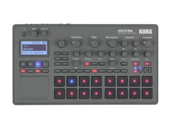 Korg electribe2, 48 - 48 kHz, 24 bit, Grå, SD, SDHC, AC, Batteri, AA