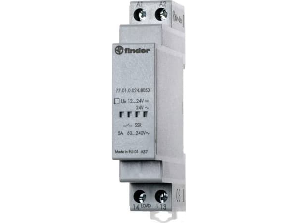 Finder Halvlederrelæ 77.01.8.230.8051 5 A Koblingsspænding (max.): 240 V/AC 1 stk