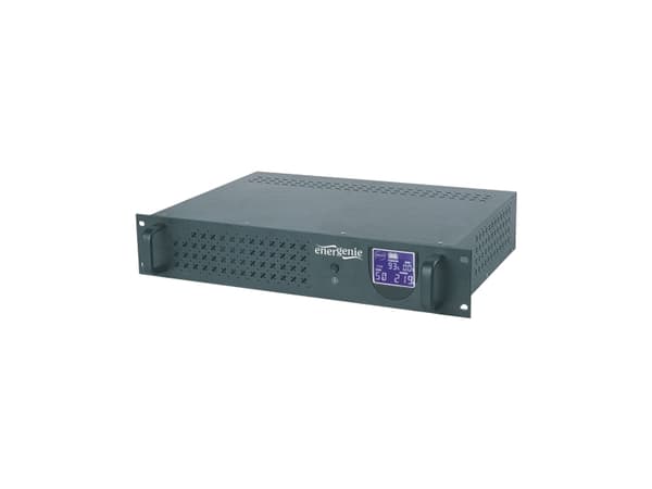 EnerGenie UPS-RACK-1500 - UPS (kan monteras i rack) - AC 220 V - 1500 VA - 8 Ah - USB - utgångskontakter: 3 - 3.4U