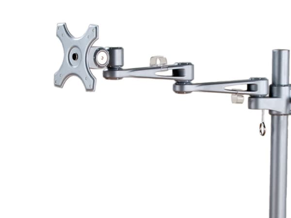 Value 17.99.1132-4, 10 kg, 75 x 75 mm, 100 x 100 mm, Gjuten aluminium Silver