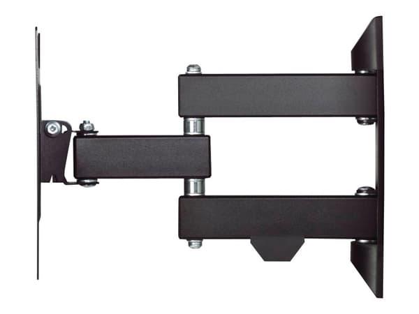 Hama FULLMOTION TV Wall Bracket, 1 star - Monteringssett (veggmontering, 2 svingarmer) - for LCD-skjerm - stål - svart - skjermstørrelse: 19"-48"
