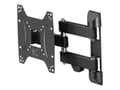 Miniatyrbilde 1 av 5: Hama FULLMOTION TV Wall Bracket, 1 star - Monteringssett (veggmontering, 2 svingarmer) - for LCD-skjerm - stål - svart - skjermstørrelse: 19"-48"