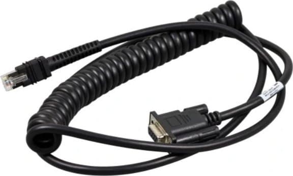 Zebra CBA-R73-C09ZAR, Extension cable, Black, RS-232, DB-9, Straight, Straight