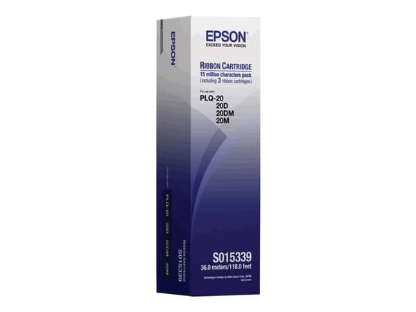 Epson - Svart - färgband - för PLQ 20, 20D, 20DM, 20M, 22, 22CS, 22CSM, 22M, 30, 30M, 35, 50, 50CS, 50CSM, 50M