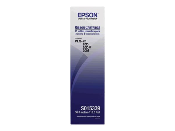 Epson - Svart - färgband - för PLQ 20, 20D, 20DM, 20M, 22, 22CS, 22CSM, 22M, 30, 30M, 35, 50, 50CS, 50CSM, 50M