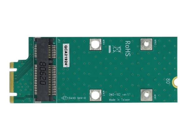 Delock Adapter M.2 Key B+M til Mini PCIe-spor (PCIe / USB) - Grensesnittadapter - M.2 - M.2-kort - PCIe Mini-kort