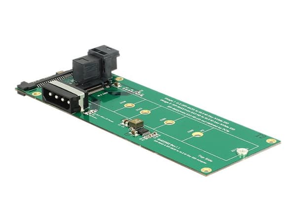 DeLOCK Converter U.2 SFF-8639 / SFF-8643 NVMe > 1 x M.2 Key M - Grensesnittadapter - M.2 (M.2) - M.2 Card - SAS 6Gb/s, U.2 (62945) Grønn