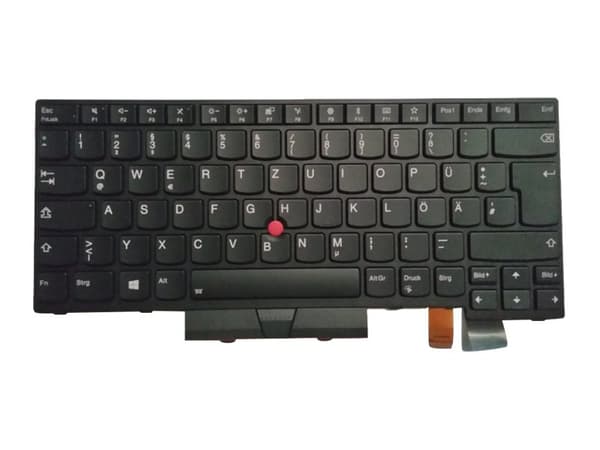 Lite-On - Ersättningstangentbord för bärbar dator - med Trackpoint - bakgrundsbelyst - QWERTZ - tysk - FRU, CRU - Tier 2 - för ThinkPad T470