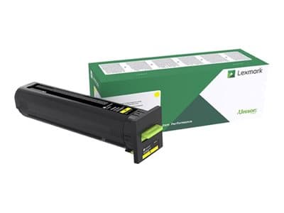 Lexmark CX860 tonerpatron 1 stykker Original Gult