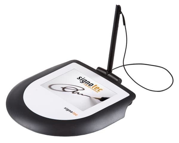 Signotec Omega, 12,7 cm (5"), LCD, 640 x 480 pikseliä, 101 x 76 mm, Musta, 100 x 75 mm