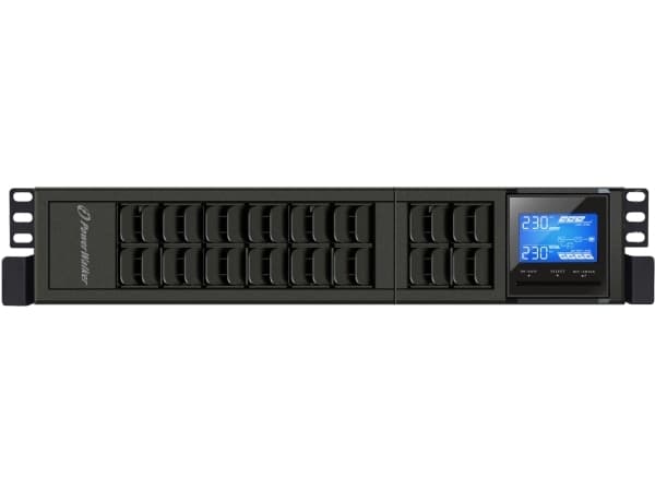 PowerWalker VFI 3000 CRS - UPS (rackmonterbar/ekstern) - 2400 watt - 3000 VA - uten batteri - RS-232, USB - utgangskontakter: 4 - 2U - 19"