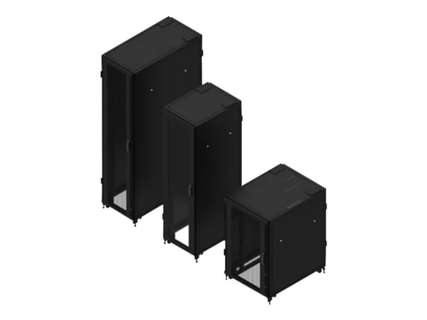 Eaton RA Series - Rack skåp - 4 stolpar - svart, RAL 9005 - 42U - 19"
