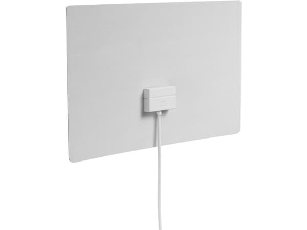 One For All HD Line ultratunn inomhusantenn Full HD-TV, inomhus, Svart, Vit, 3 m, 45 dBi, DVB-T, DVB-T2, DAB+, DMB