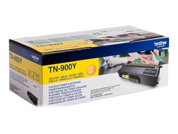 Brother TN900y - Gul - original - tonerkassett - för Brother HL-L9200CDWT, HL-L9300CDWT, HL-L9300CDWTT, MFC-L9550CDW, MFC-L9550CDWT