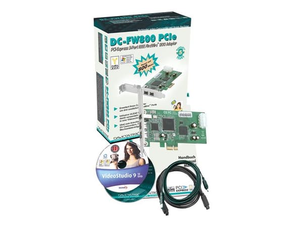 Dawicontrol DC-FW800 PCIe - Videoopptaksadapter - PCIe Low Profile