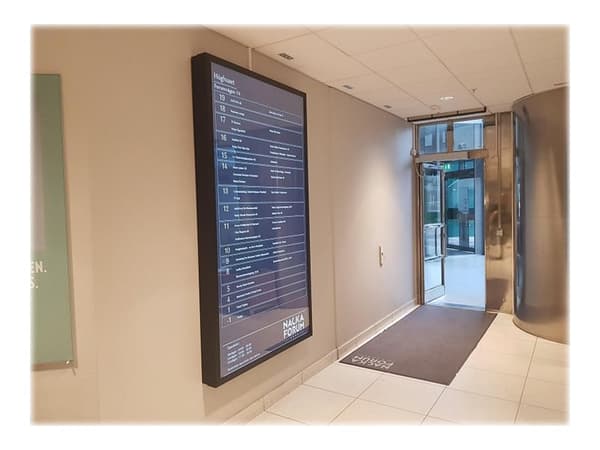 HI-ND Wall Casing PROTECT 32" Portrait - Monteringssett (hylster) - for LCD-skjerm - polykarbonat - svart, RAL 9005 - skjermstørrelse: 32" - veggmont
