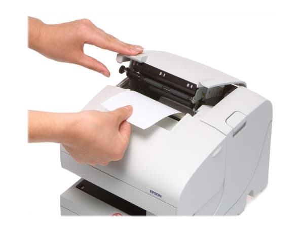 Epson TM J7200 - Kvitteringsskriver - ink-jet - Rull (8,3 cm), 230 x 297 mm - inntil 98 mm/sek - USB 2.0, LAN - kutter - hvit
