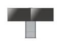 Miniatyrbilde 4 av 5: SMS Presence Wall/Floor Video Conference - Stativ - for 2 LCD-skjermer - låsbar - aluminium, antrasittgrå - veggmonterbar, plassering på gulv