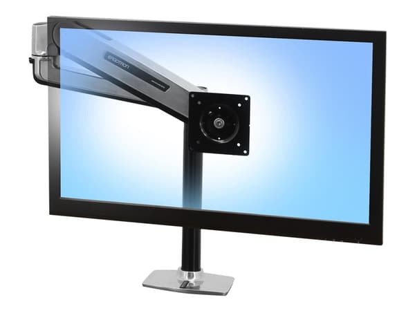 Ergotron LX - Monteringssett (forlengerarm, stang, VESA-adapter, sitte-stå-arm, bordklemmefot, maljemonteringsfot) - for LCD-skjerm - aluminium - pol
