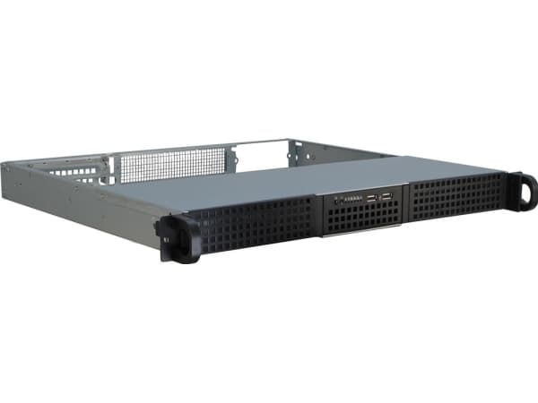 Inter-Tech IPC 1U-10240 - Rackmonterbar - 1U - ATX - ingen strømforsyning (FlexATX) - USB