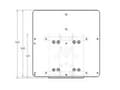 Miniatyrbilde 2 av 4: Raytec - Adapterplate for strømforsyning - stangmonterbar