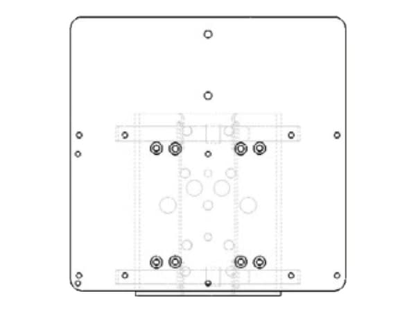 Raytec - Adapterplate for strømforsyning - stangmonterbar