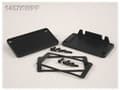 Miniatyrbilde 1 av 2: Hammond Electronics 1457KWPF-10 Endeplade med flange (L x B x H) 12 x 84 x 44 mm Aluminium Sort 1 stk
