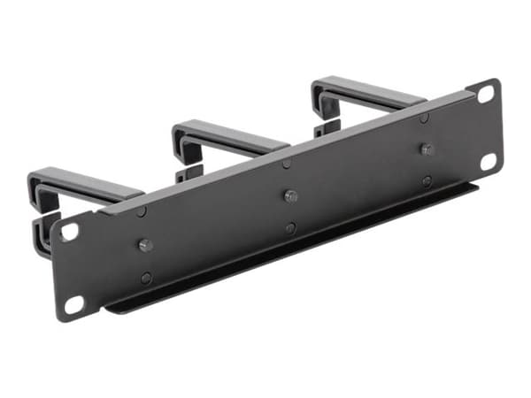 DeLOCK - Panel for kabelhåndtering - 25,4 cm - kulsort, RAL 9005 - 1U - 10"