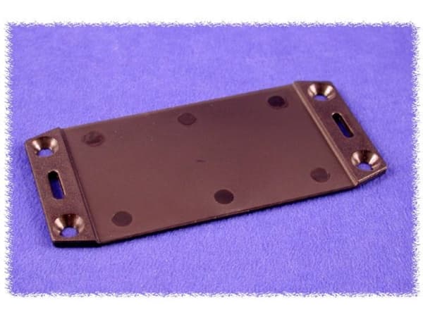 Hammond Electronics 1591FUBK Flangeplade (L x B) 145 mm x 117 mm ABS Sort 1 stk
