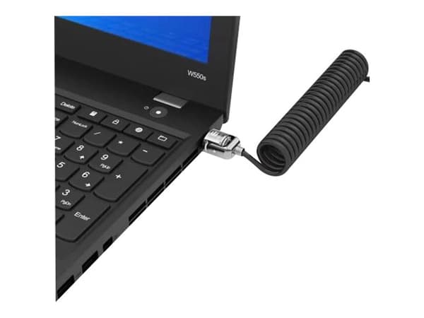 Compulocks Universal PC Laptop Coiled Cable Lock Security Solution - Säkerhetskabellås - 1,52 m