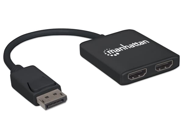 Manhattan 152716, DisplayPort, 2x HDMI, 3840 x 2160 pikseliä, Musta, Muovi, 1 m
