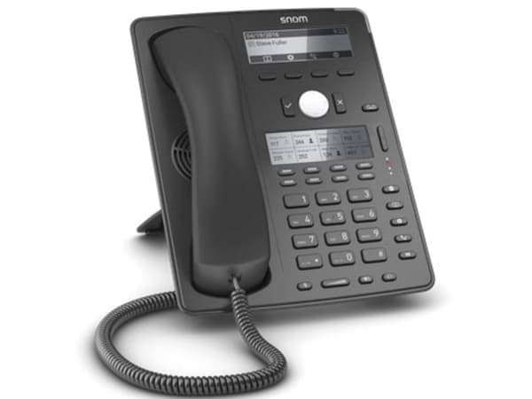 snom D745 - VoIP-telefon - 3-riktad samtalsförmåg - SIP - 12 linjer - svart