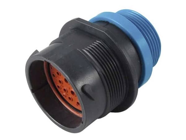 TE Connectivity HDP24-24-29PE-L015, HDP24, Sort, Blå, Hunkjønn, Rett, 50,8 mm, 47,6 mm
