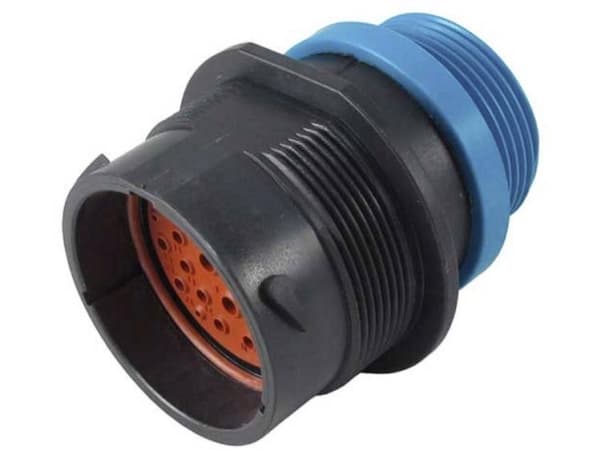 TE Connectivity HDP24-24-29PE-L015, HDP24, Sort, Blå, Hunkjønn, Rett, 50,8 mm, 47,6 mm