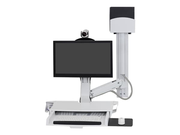 Ergotron StyleView - Monteringssats (CPU-hållare, tangentbordsfack, monitorfäste) - för LCD-skärm/PC-utrustning - liten CPU-hållare - aluminium, kval