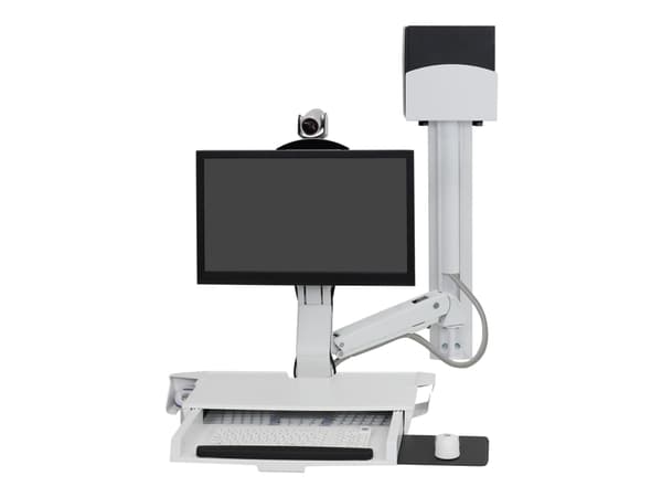 Ergotron StyleView - Monteringssats (CPU-hållare, tangentbordsfack, monitorfäste) - för LCD-skärm/PC-utrustning - liten CPU-hållare - aluminium, kval