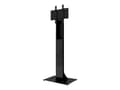 Miniatyrbilde 3 av 5: HI-ND Floorstand Glass Universal 49"- 65" - Stativ - for LCD-skjerm - metall - svart, RAL 9005 - skjermstørrelse: 49"-65" - plassering på gulv