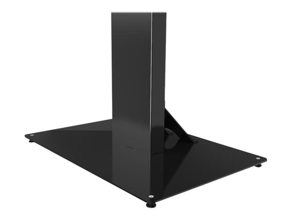 HI-ND Floorstand Glass Universal 49"- 65" - Stativ - for LCD-skjerm - metall - svart, RAL 9005 - skjermstørrelse: 49"-65" - plassering på gulv