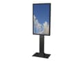 Miniatyrbilde 1 av 5: HI-ND Floorstand Glass Universal 49"- 65" - Stativ - for LCD-skjerm - metall - svart, RAL 9005 - skjermstørrelse: 49"-65" - plassering på gulv